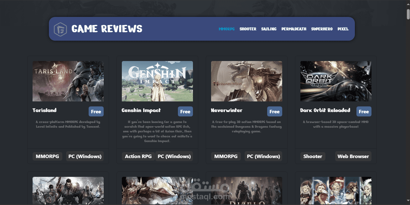 Games Web site