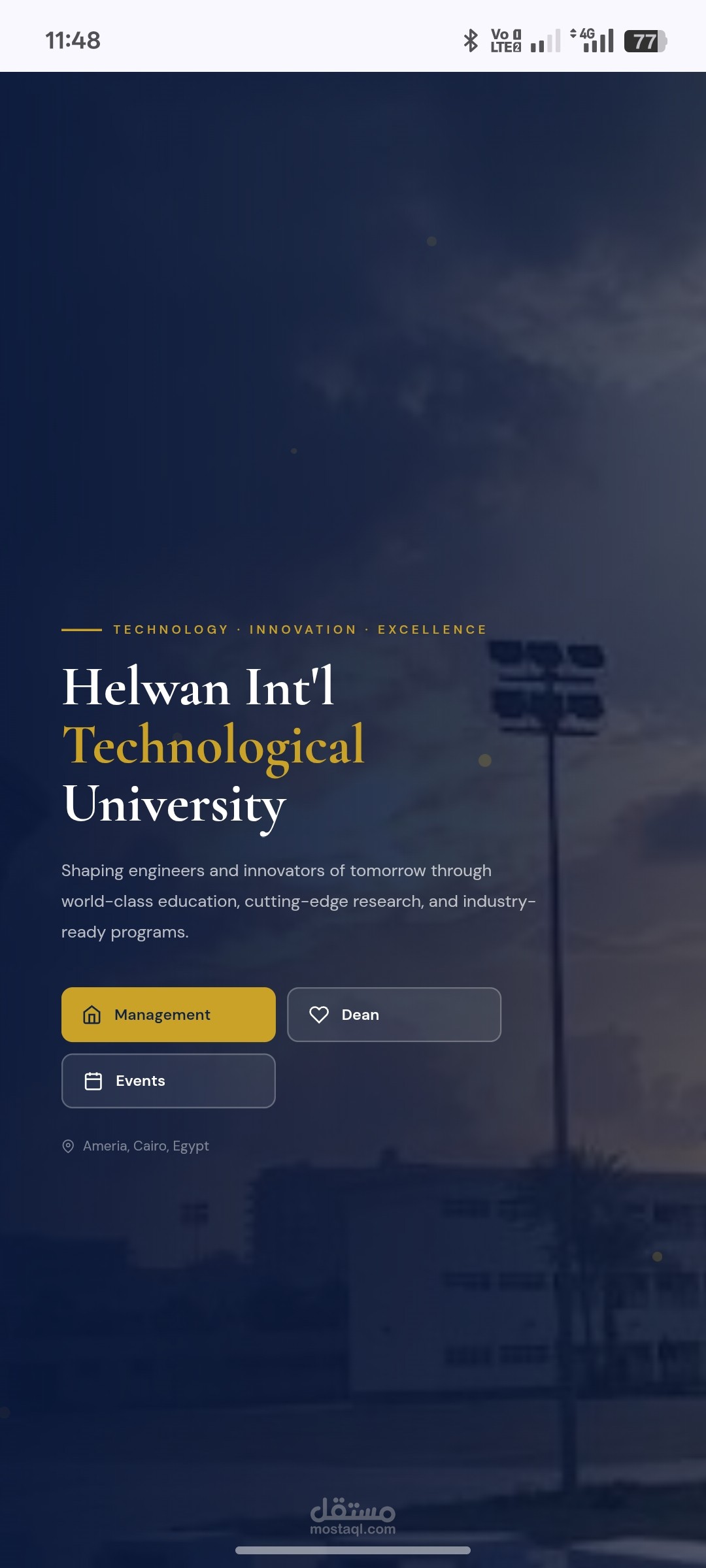 University Website Design | Modern Academic Landing Page