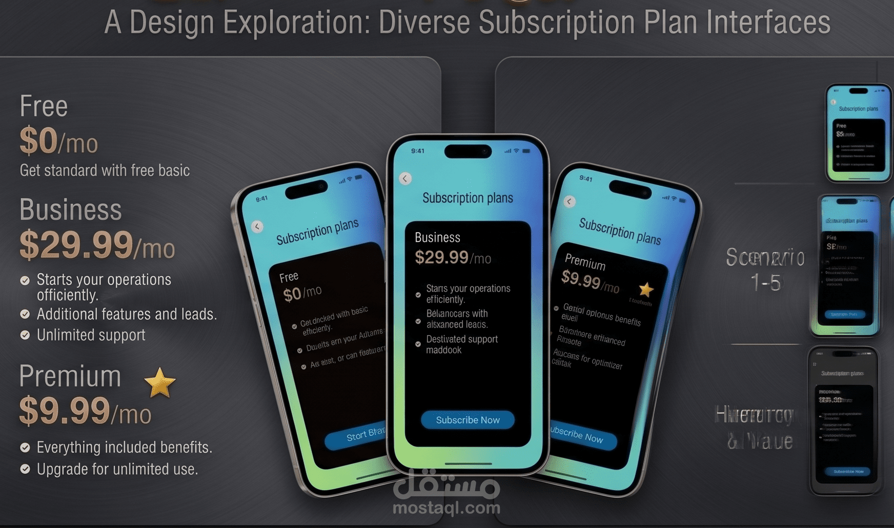 Subscription Plans & Pricing Tiers UI