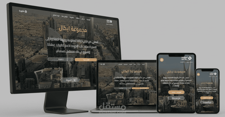 تطوير موقع شركة إيـكال للمقاولات باستخدام Next.js و PostgreSQL