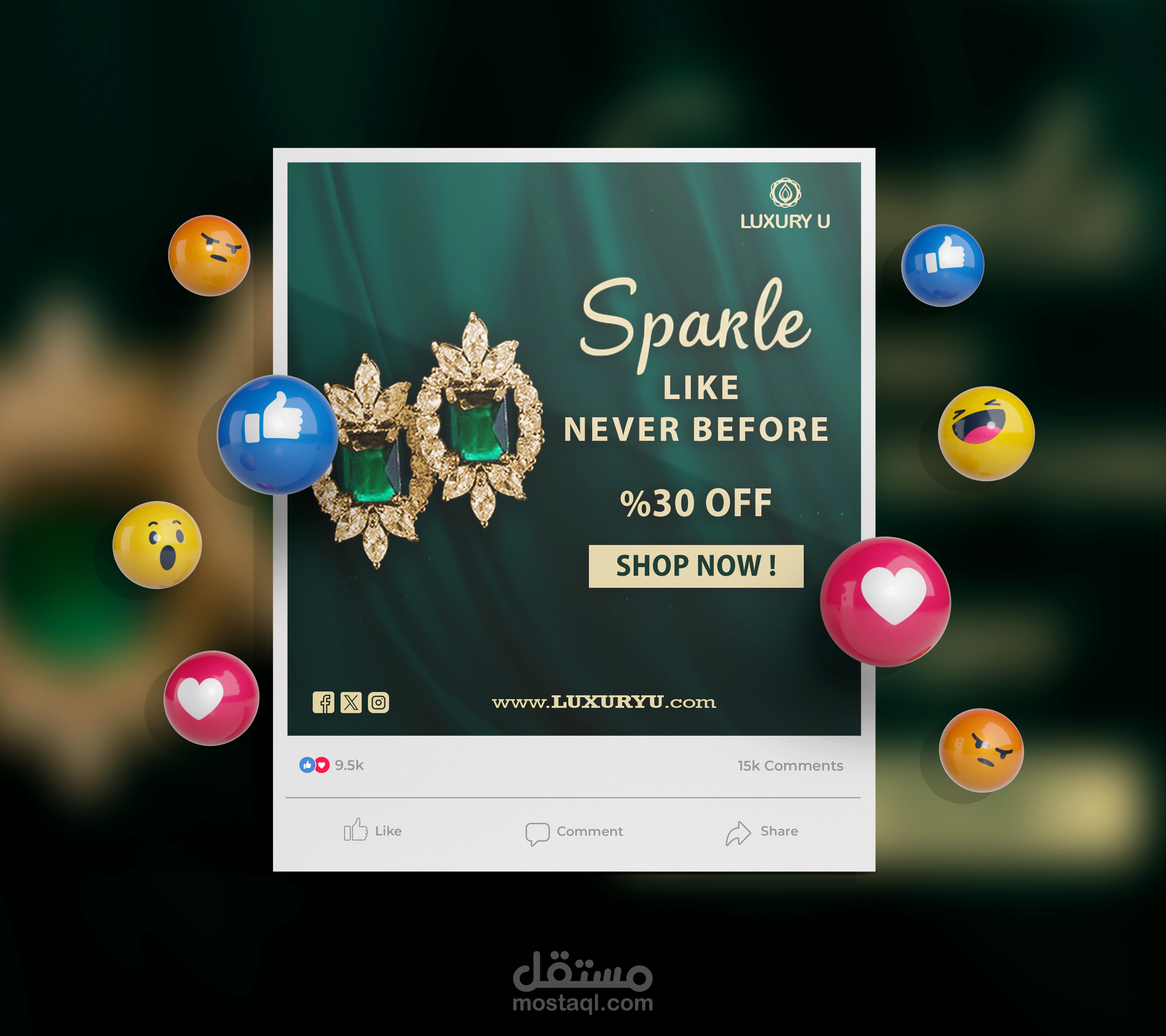 Jewelry Social Media Design