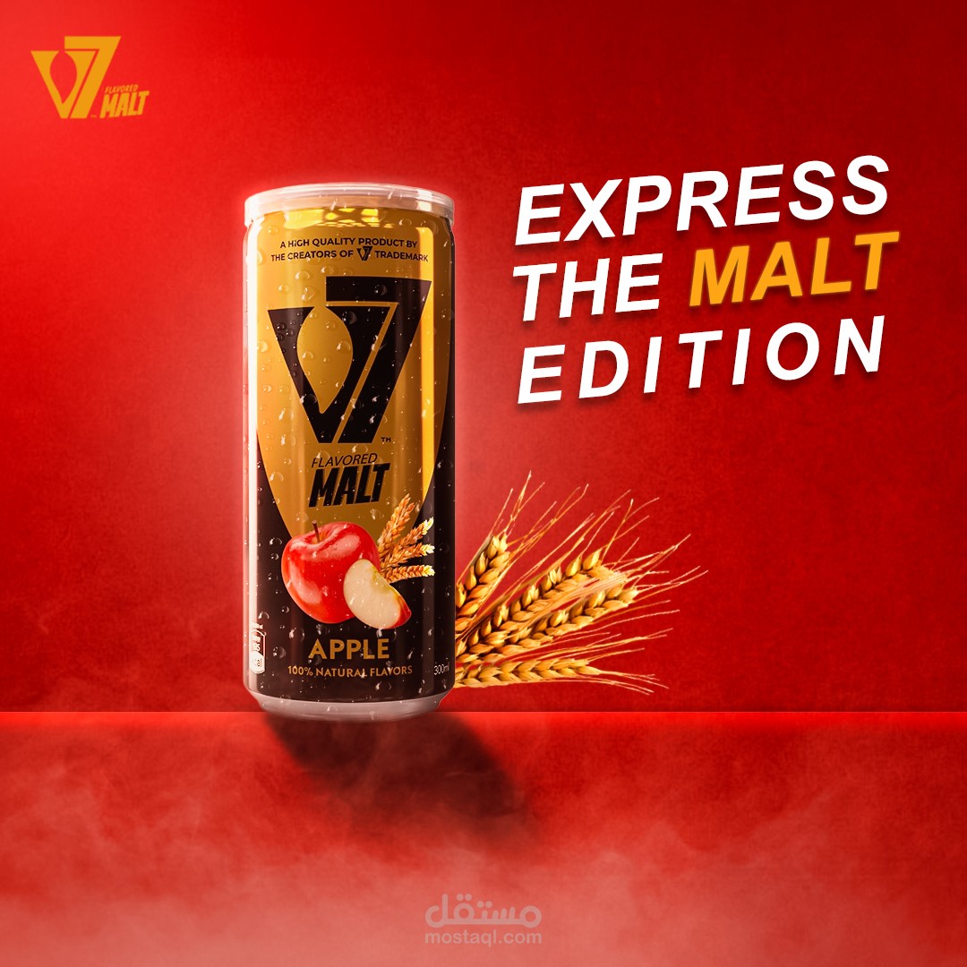 v7 drink malt edition , social media ad