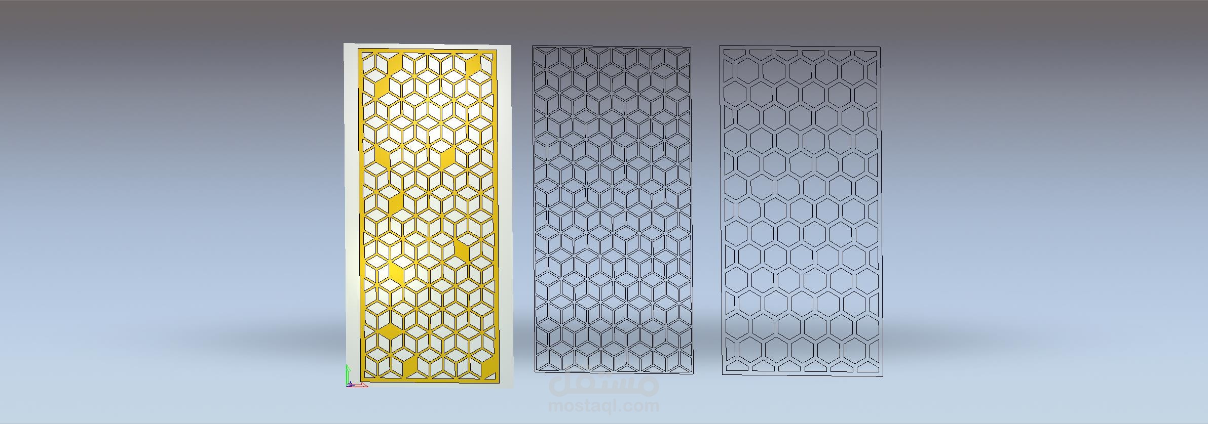 تصميمات هندسيه 2D