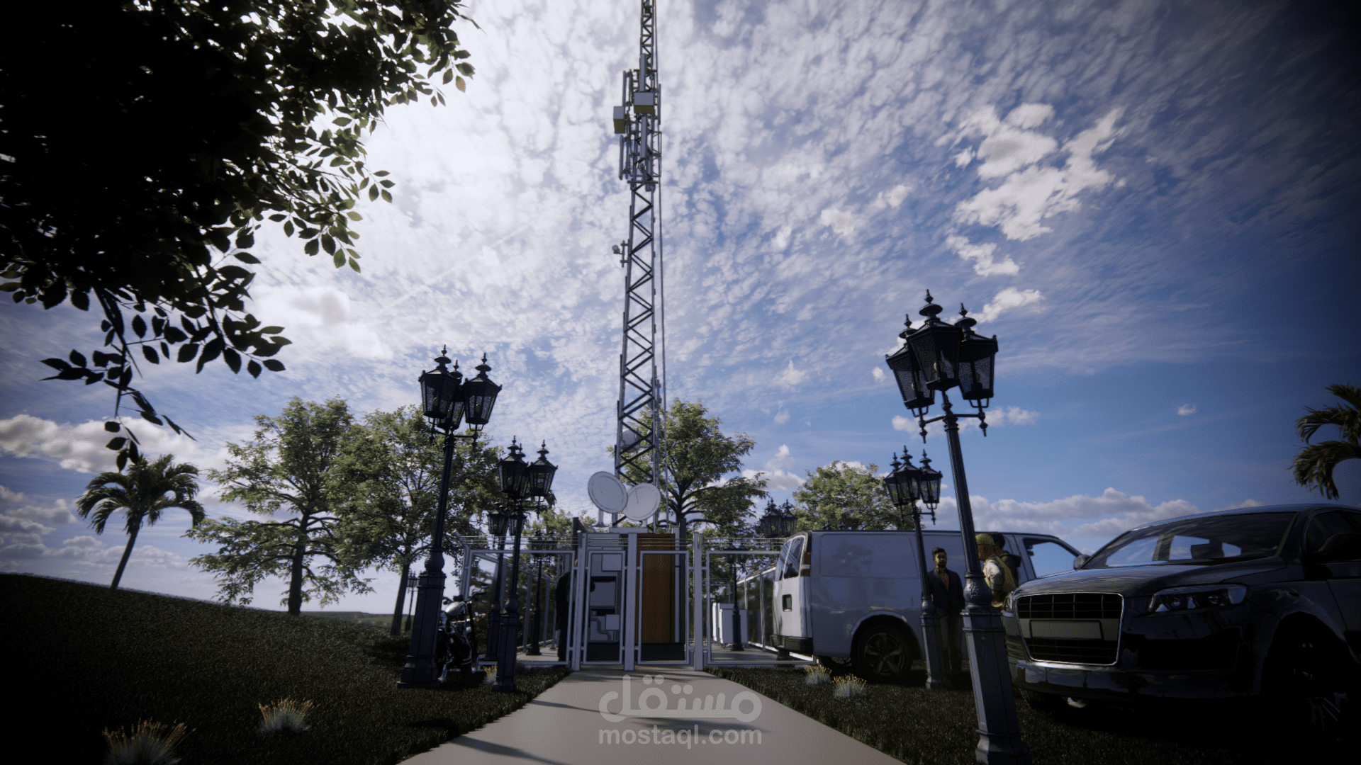 Antena Tower BIm Architectural and Electrical Project