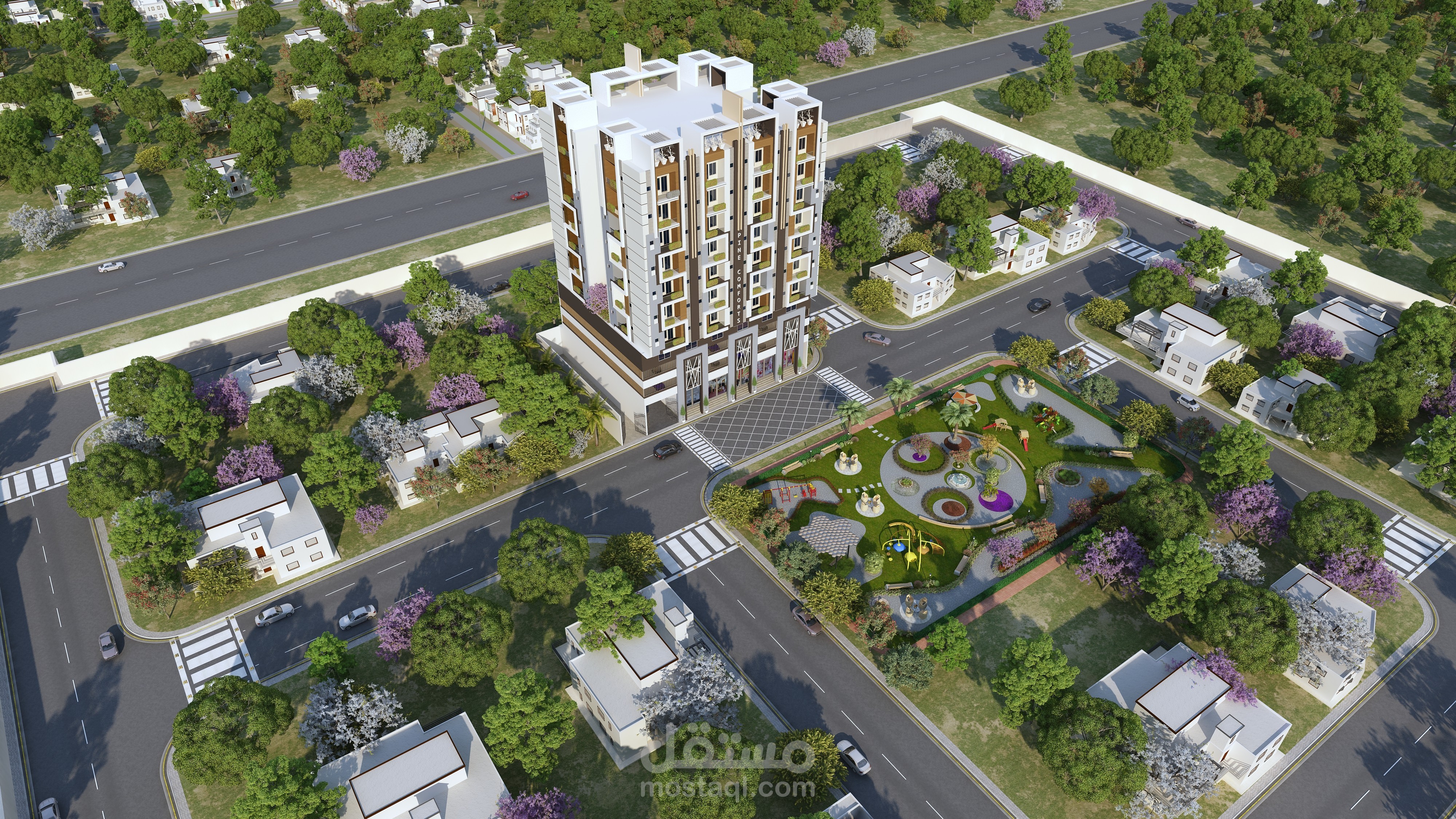 Apartment Design Exterior Environment  and Building Renders