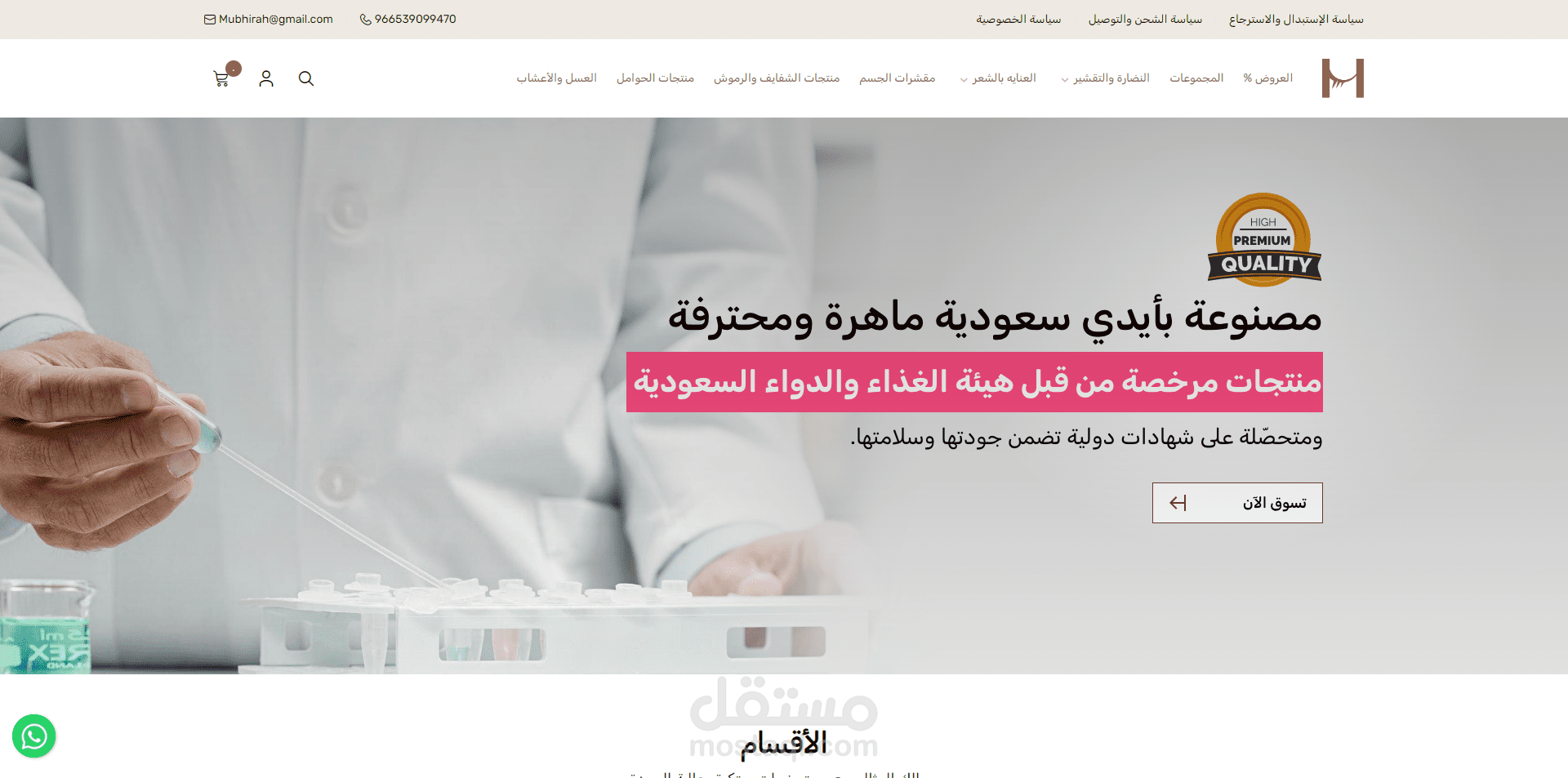 تطوير موقع على متجر سلة