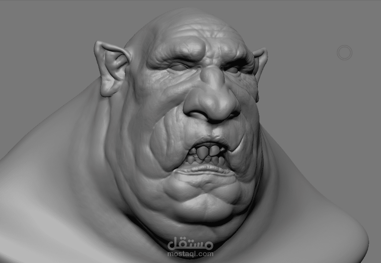 تصميم شخصية وحش