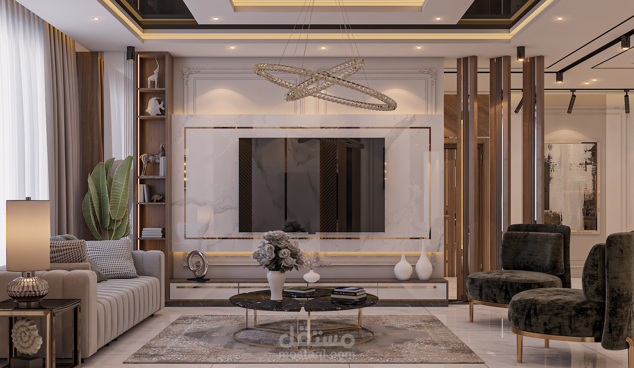 تصميم داخلي فيلا سكنية