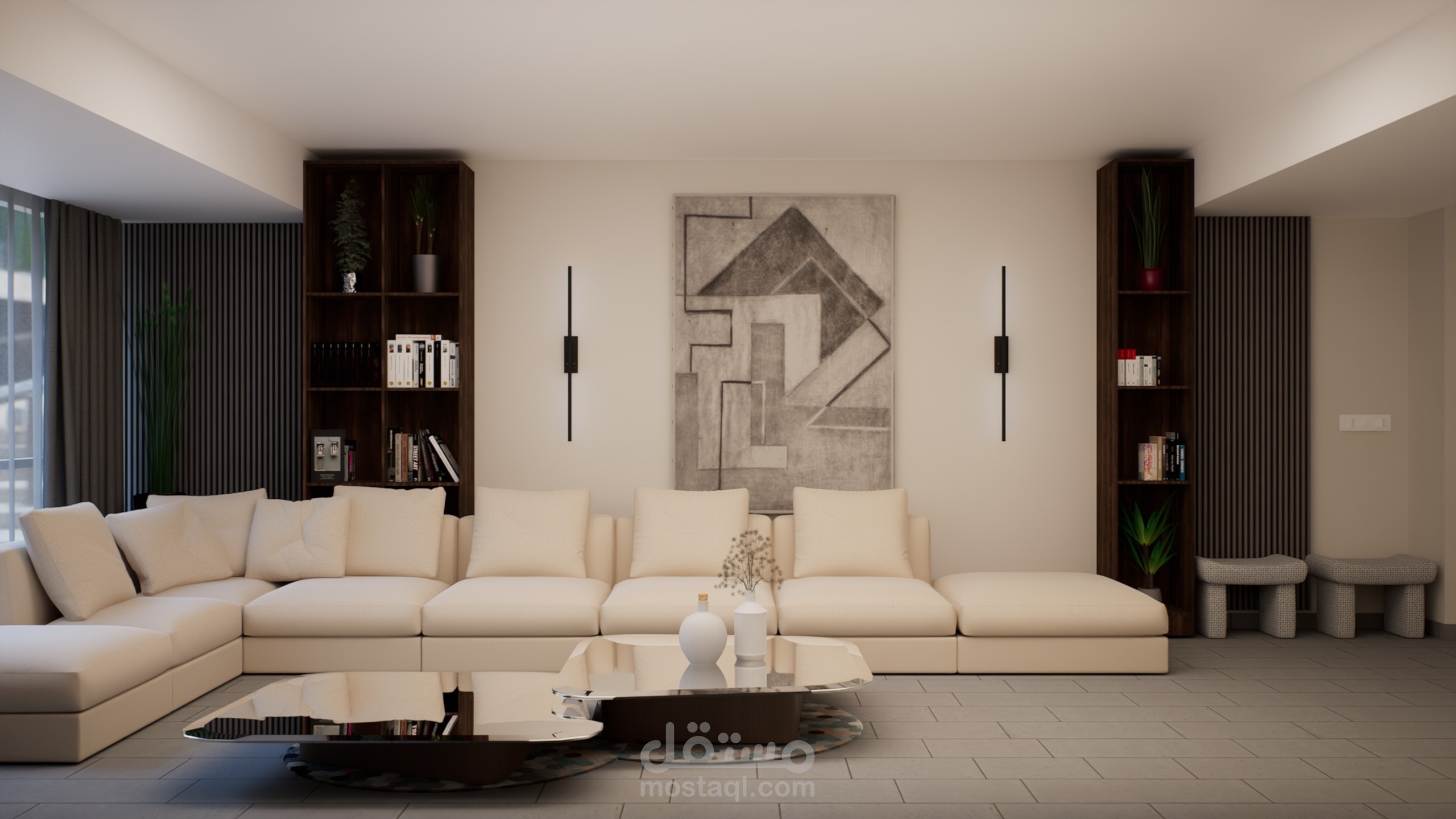 تصميم داخلي حديث لأثاث منزل
