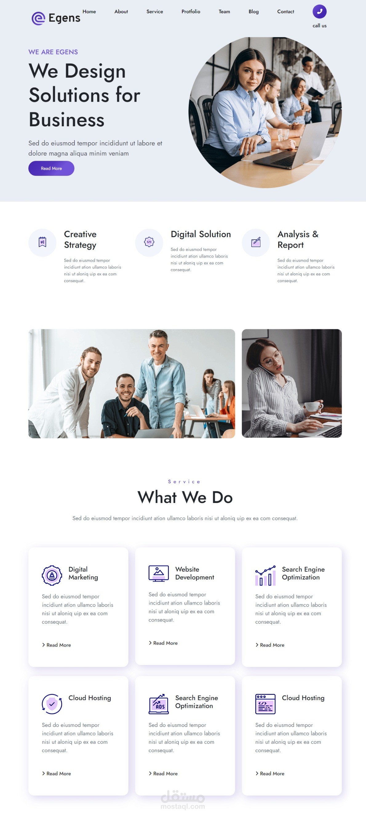responsive web page