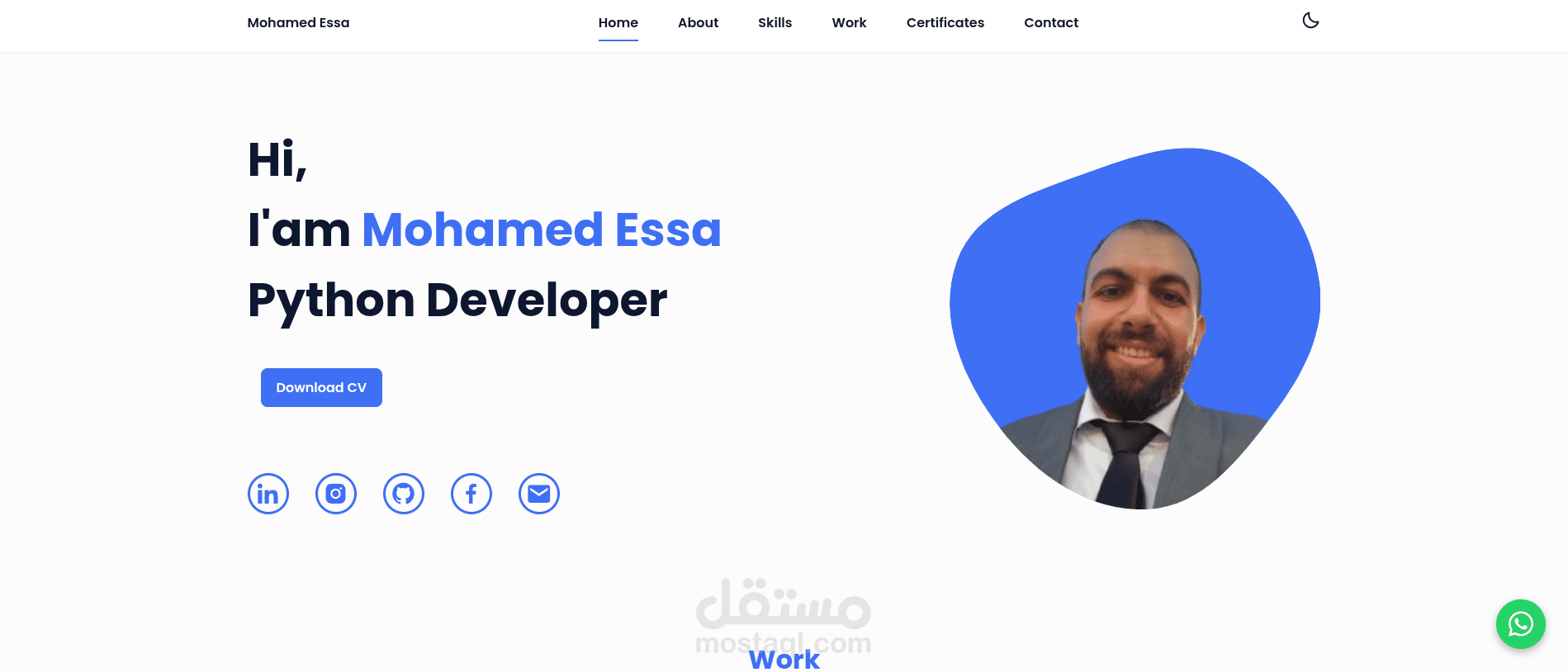 بورتفوليو مطور Full Stack (Django & React) – نماذج أعمال ومشاريع حقيقية