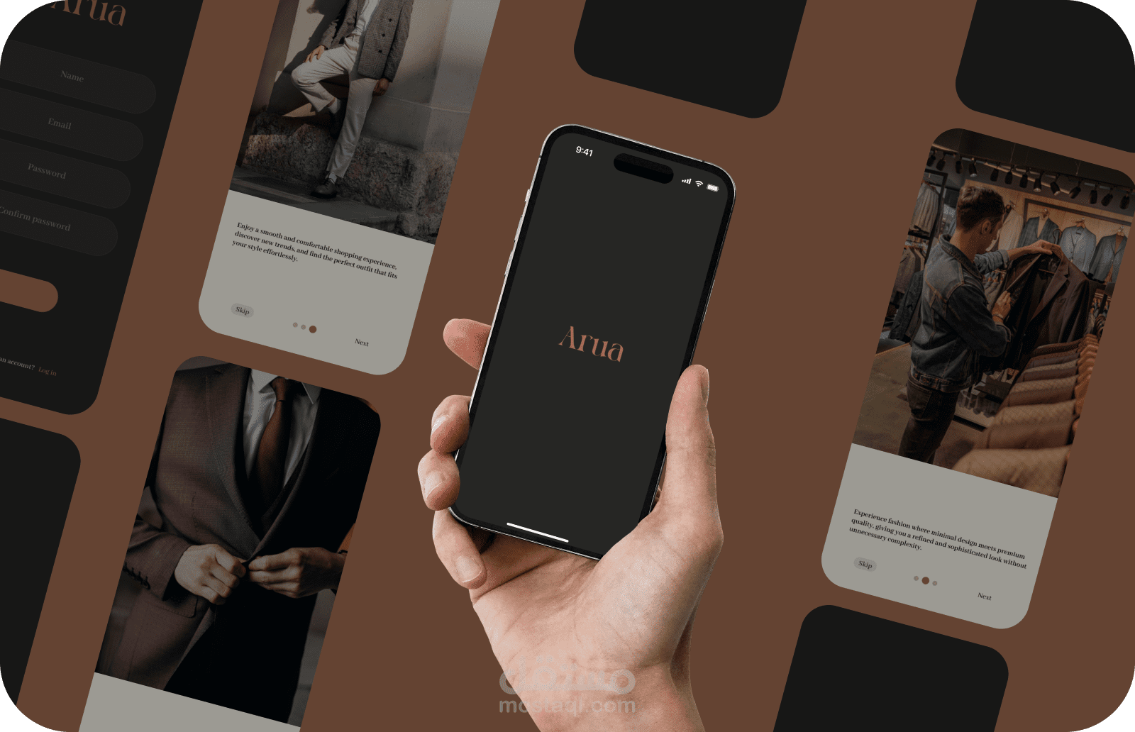 تطبيق Arua ( منصة أزياء متكاملة تقدم أحدث صيحات الموضة بتجربة تسوق راقية وعصرية )