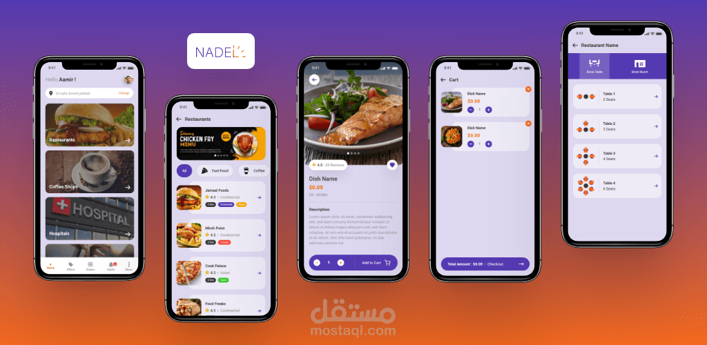 تطبيق طلبات وحجز (مطاعم واخري)