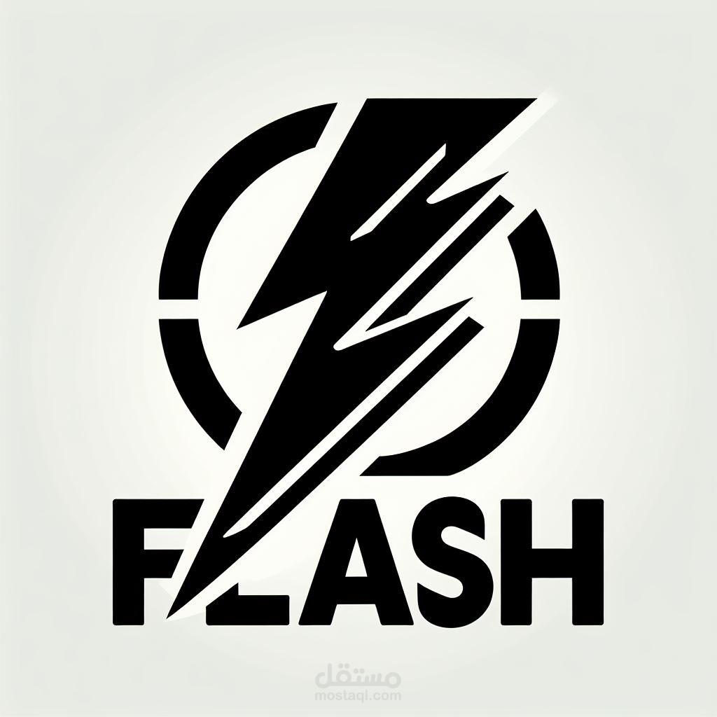 تصميم شعار لشركة متخصصة في صناعة أحذية رياضية اسمها flash