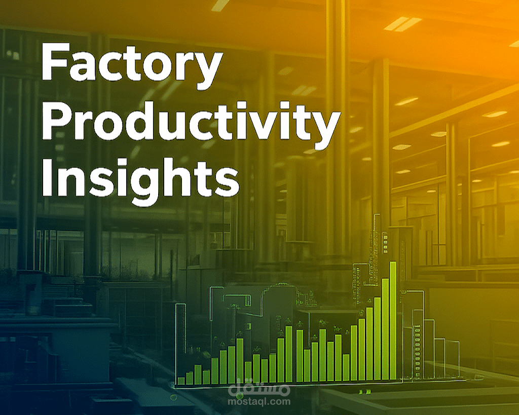 لوحة تحكم تفاعلية لتحليل الإنتاجية باستخدام Power BI