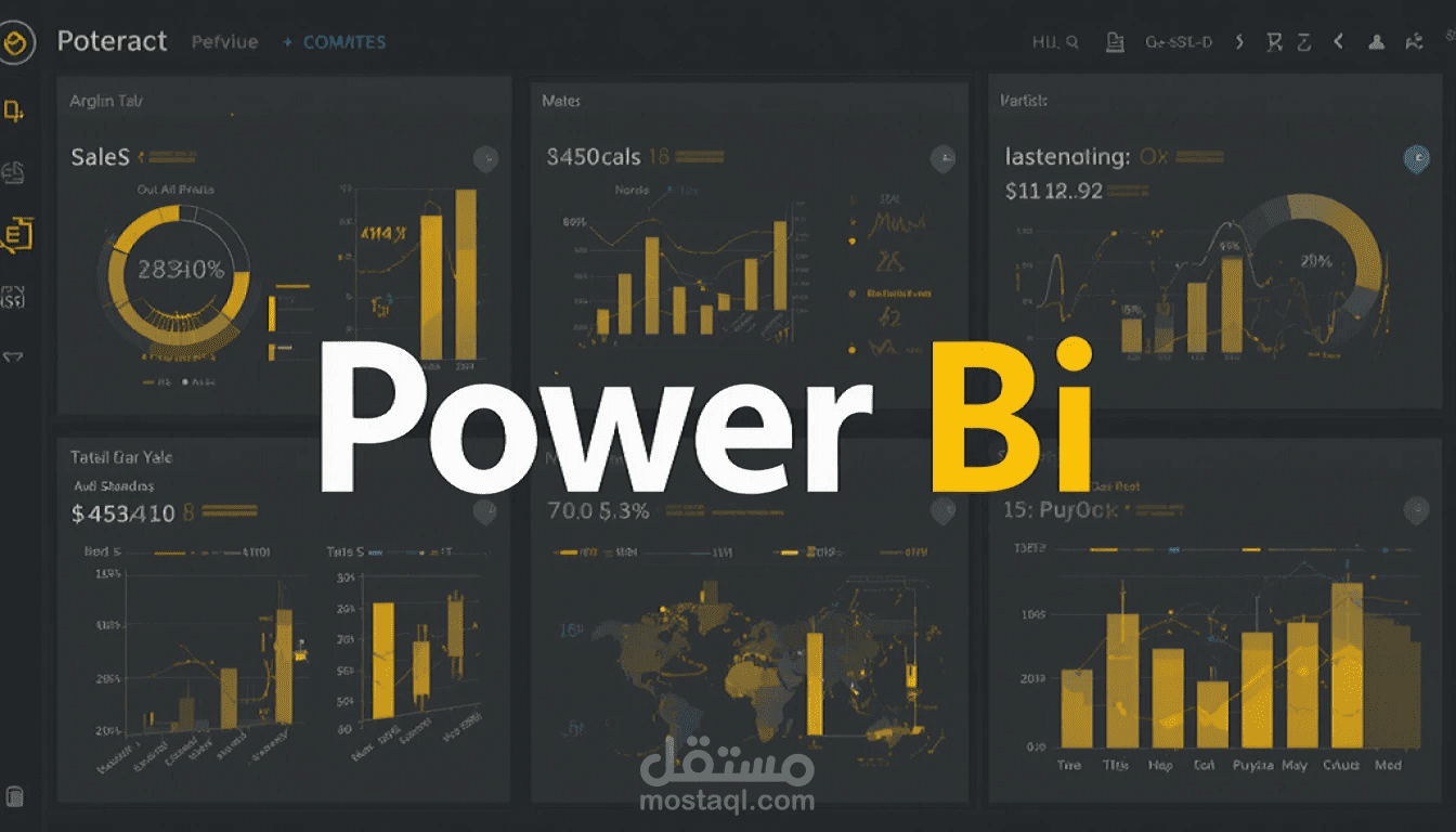 لوحة تحكم احترافية لتحليل المبيعات باستخدام Power BI