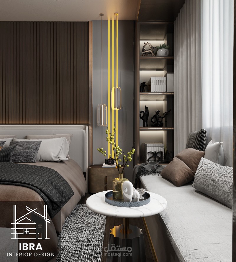 الغردقة \ مبارك 7 تصميم غرفة نوم ماستر + مطبخ