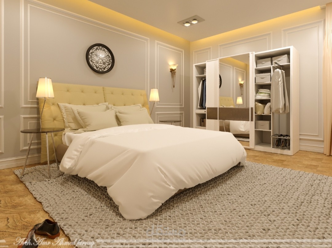 تصميم داخلي لغرفة نوم رئيسيه