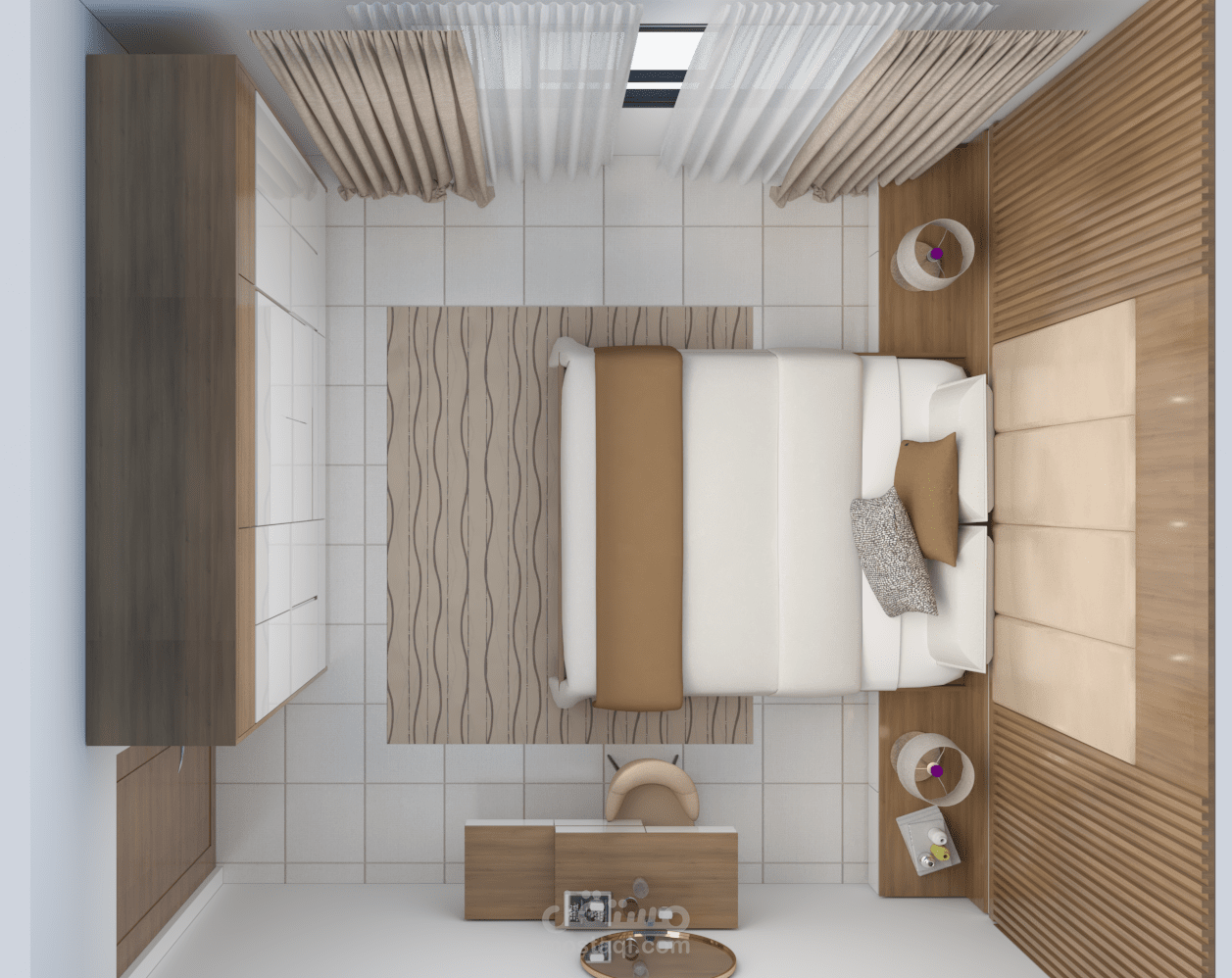 تصميم داخلي لغرفة نوم