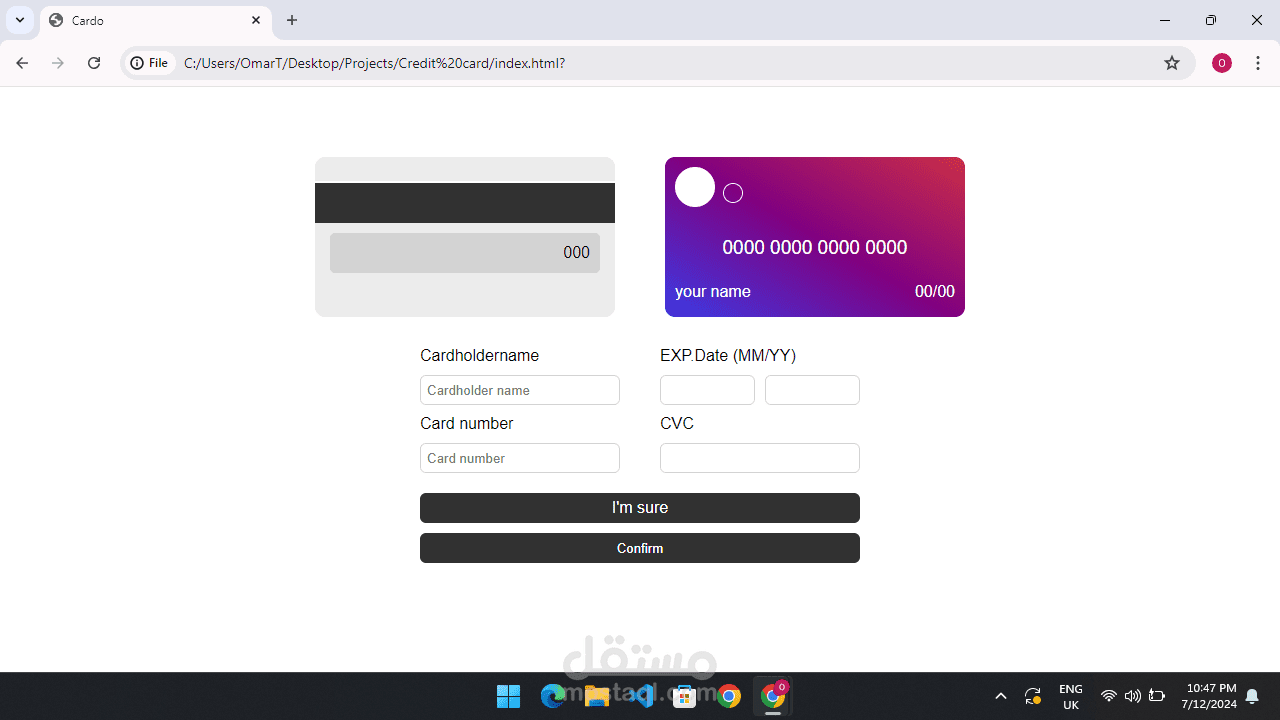Payment website