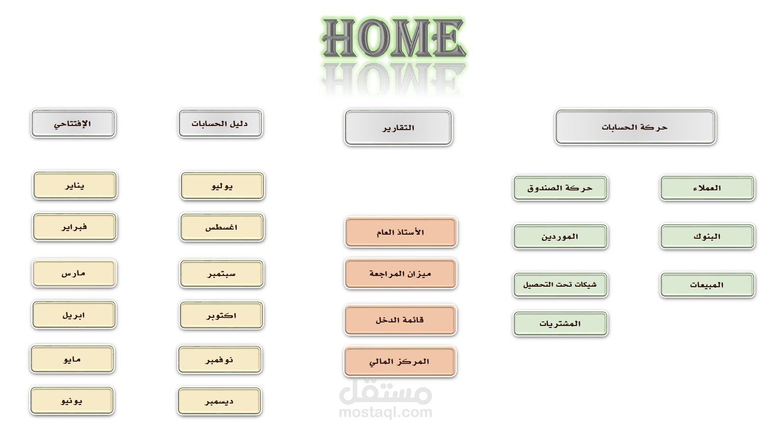 برنامج محاسبي كامل على Excel