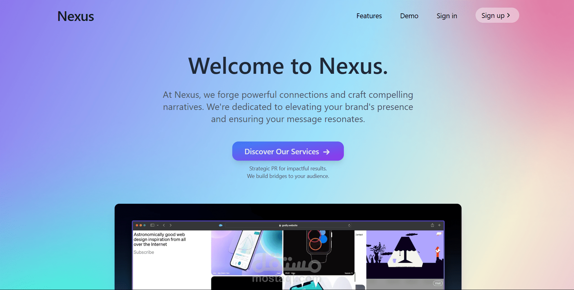 موقع لوكالة علاقات عامة – Nexus