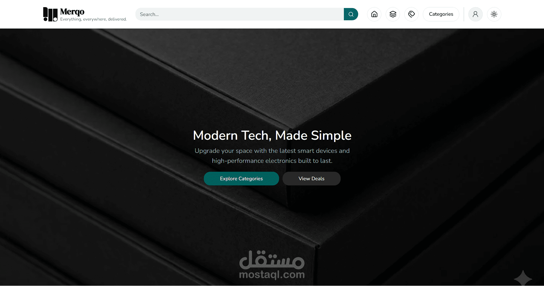 Merqo - متجر الكتروني متكامل (React, next.js)