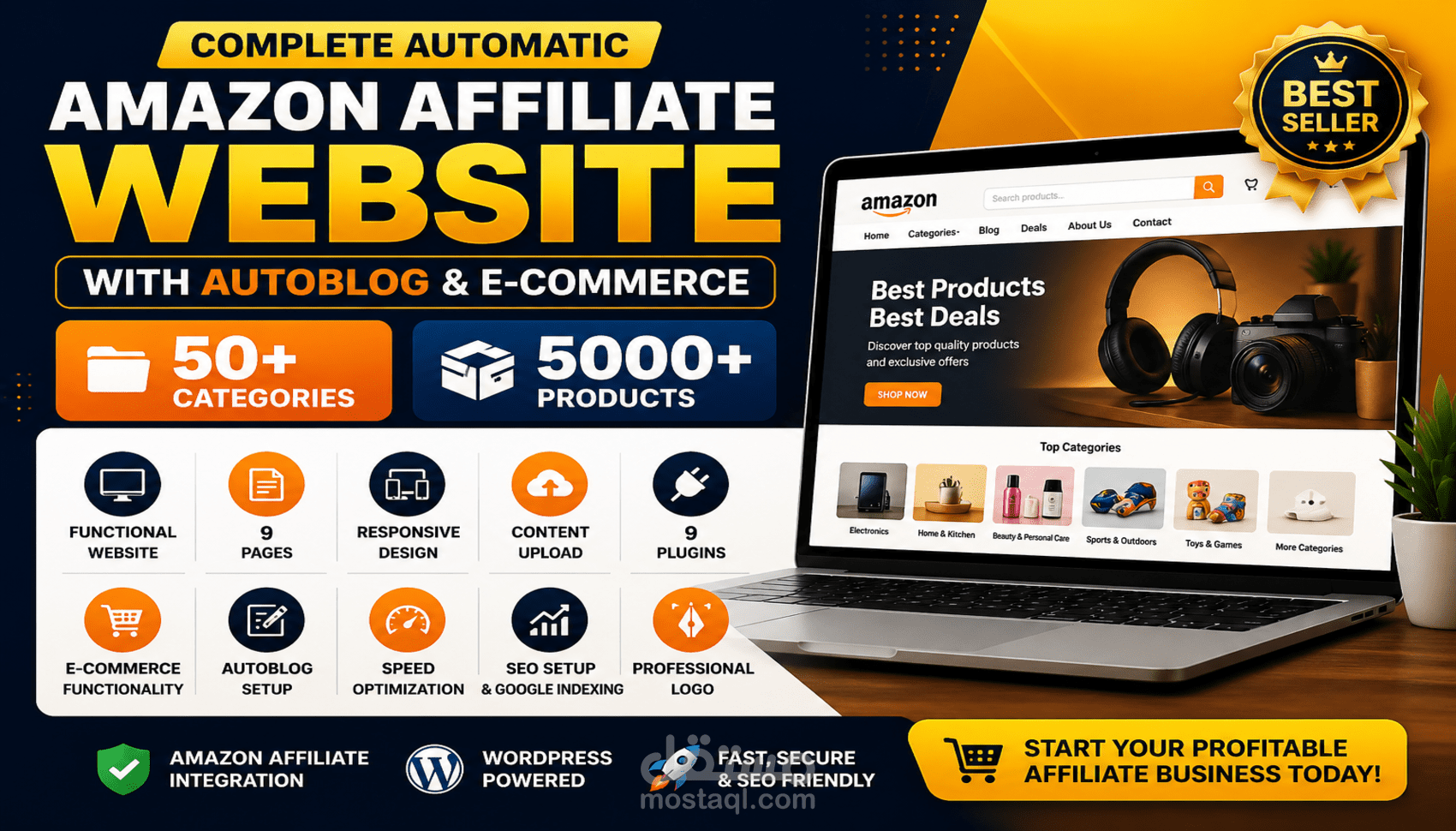 إنشاء موقع Amazon Affiliate أوتوماتيكي-wordpress autoblog