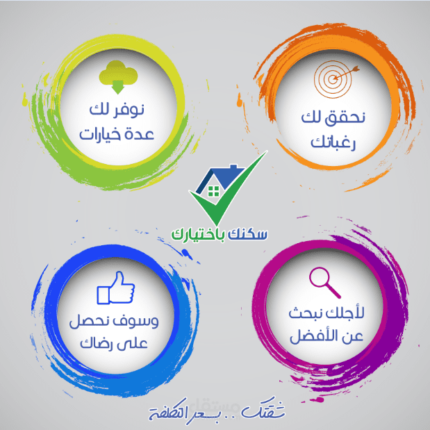 بروشورات و Role Up لشركة سكنك بإختيارك