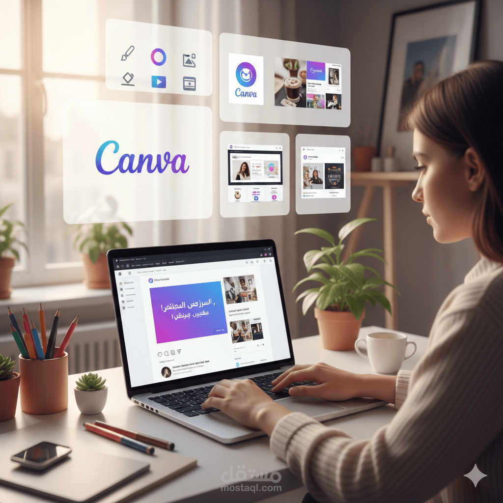 تصميم اعلانات احترافية باستخدام برنامج كانفا