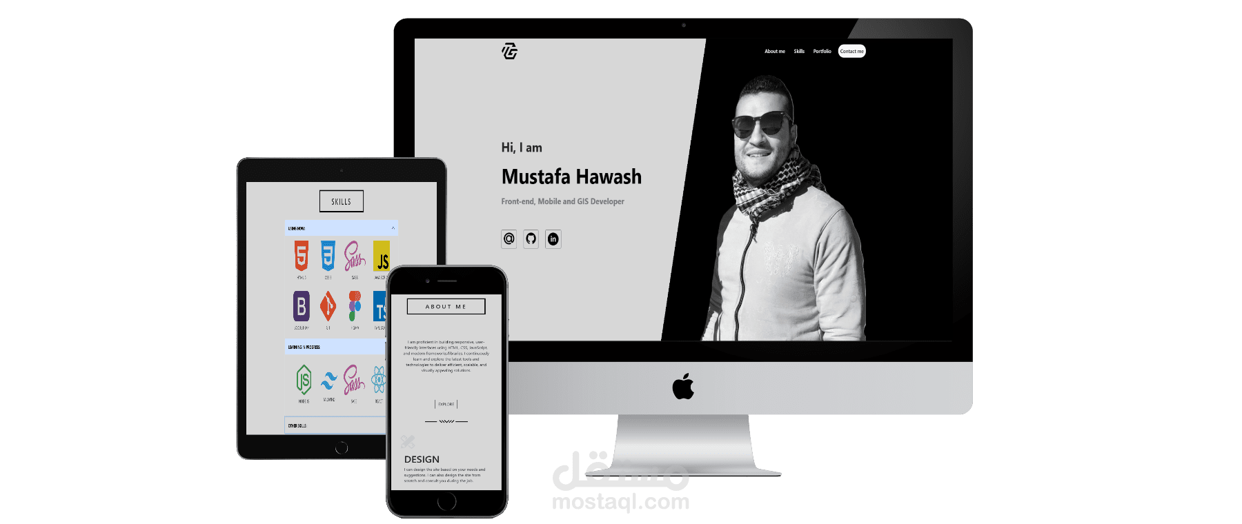 تطوير وتنفيذ Portfolio خاص - (Sample)