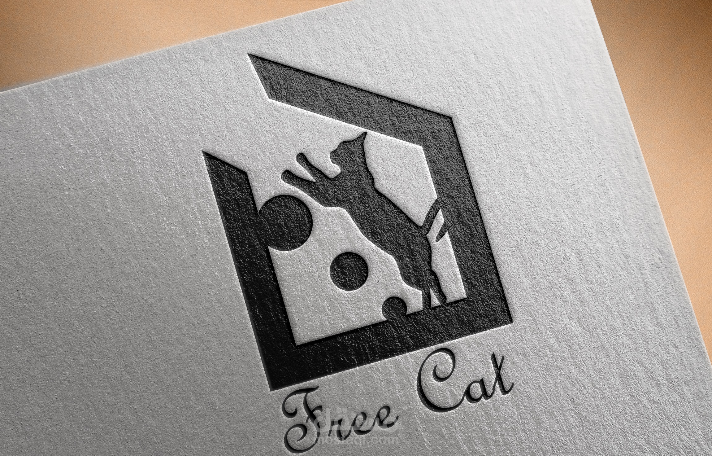 لوغو لمحل العاب قطط  في أمريكا FREE CAT