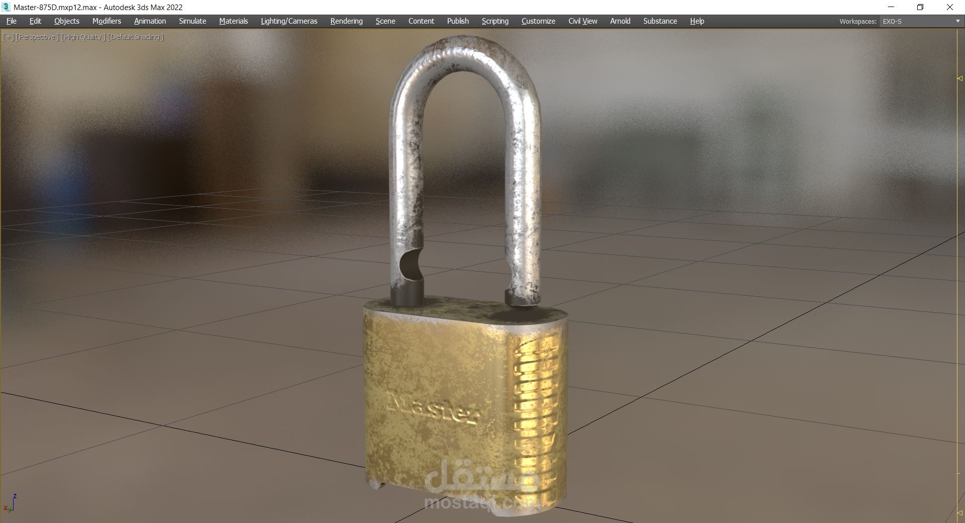 Lock_Modelling_Texturing