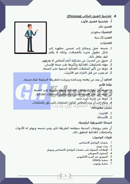 تحديد شخصية العميل المثالي PERSONA