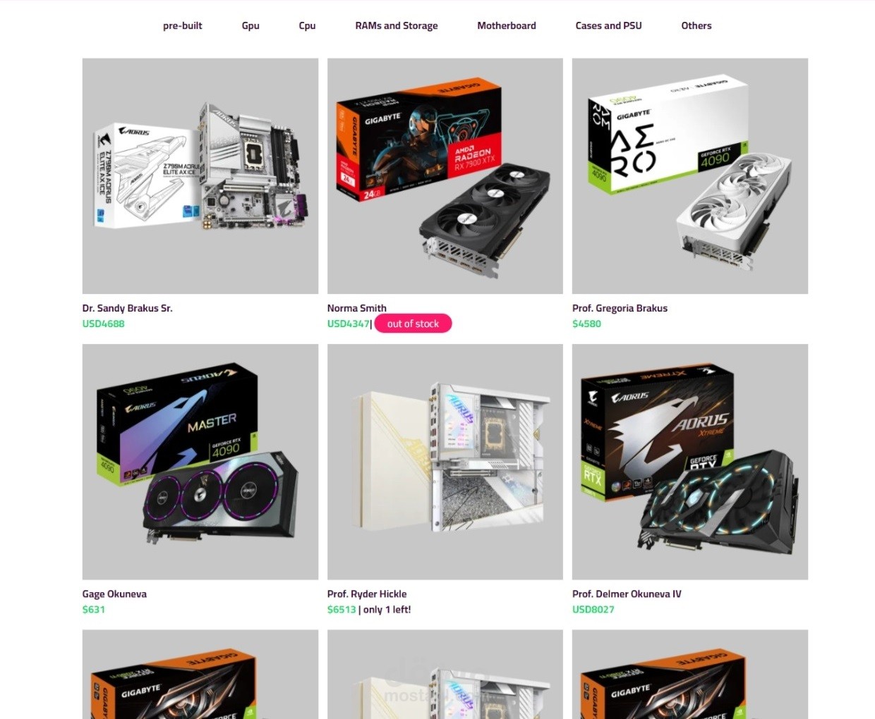 متجر وكيل لaorus لقطع الحاسوب