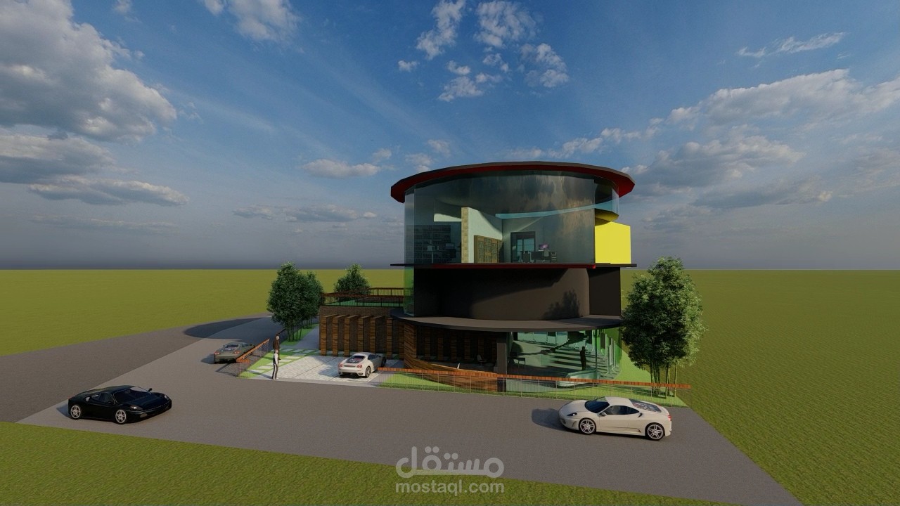 ريندر 3d لمشاريع معمارية