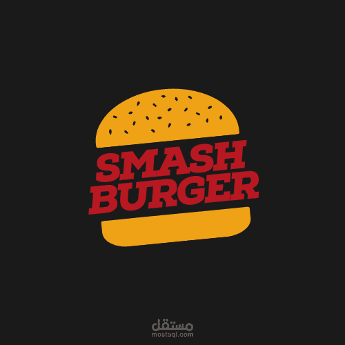 هوية بصرية لمطعم برجر اجنبي