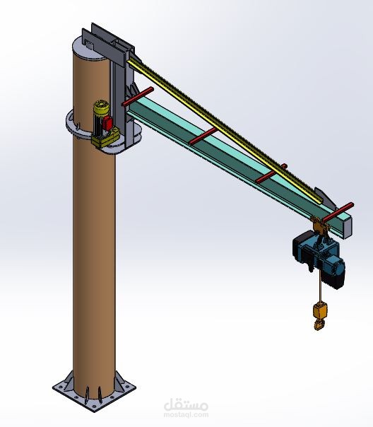 تصميم ماكينة رفع Global Jib Crane