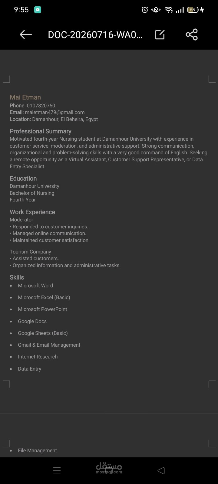 I can help you to make your cv too