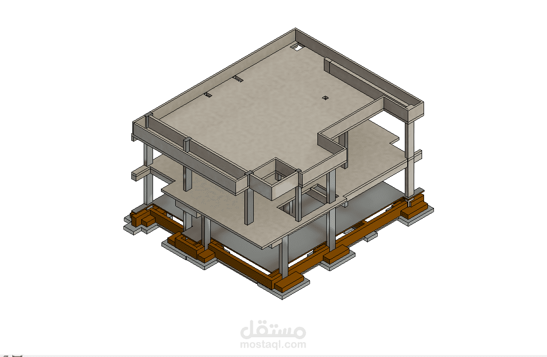 تجسيد (3D) وحصر المبنى وإخراج المخططات التنفيذية ولوح ال shop drawings