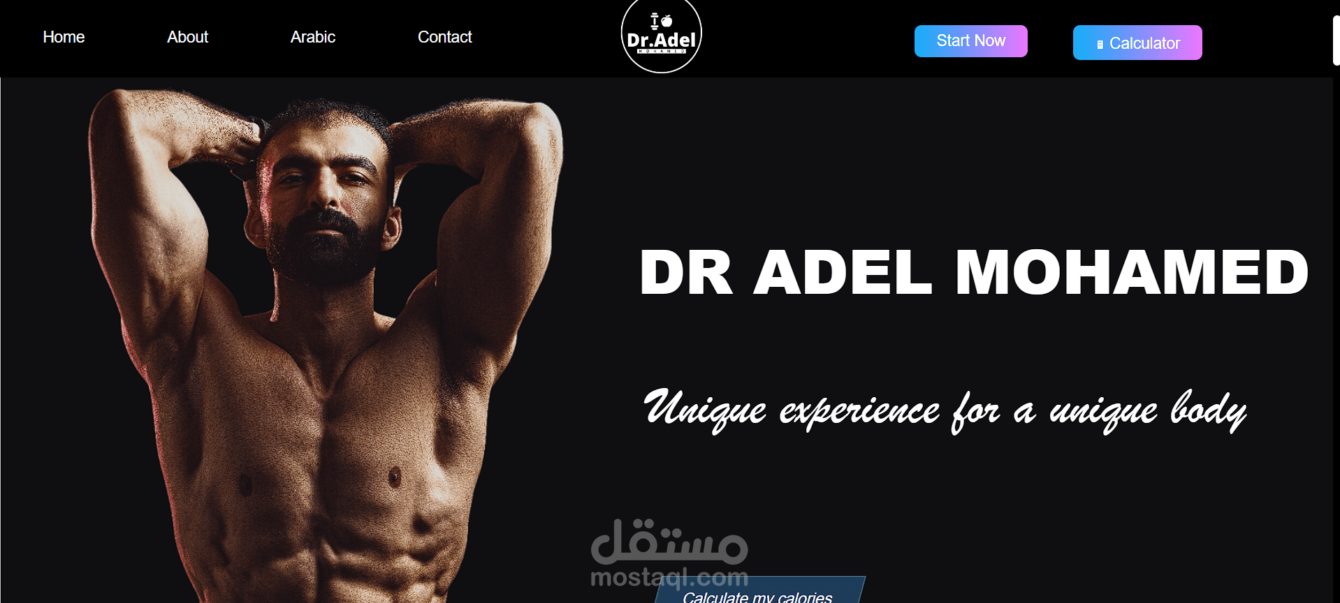 Dr Adel Mohamed Fitness Website