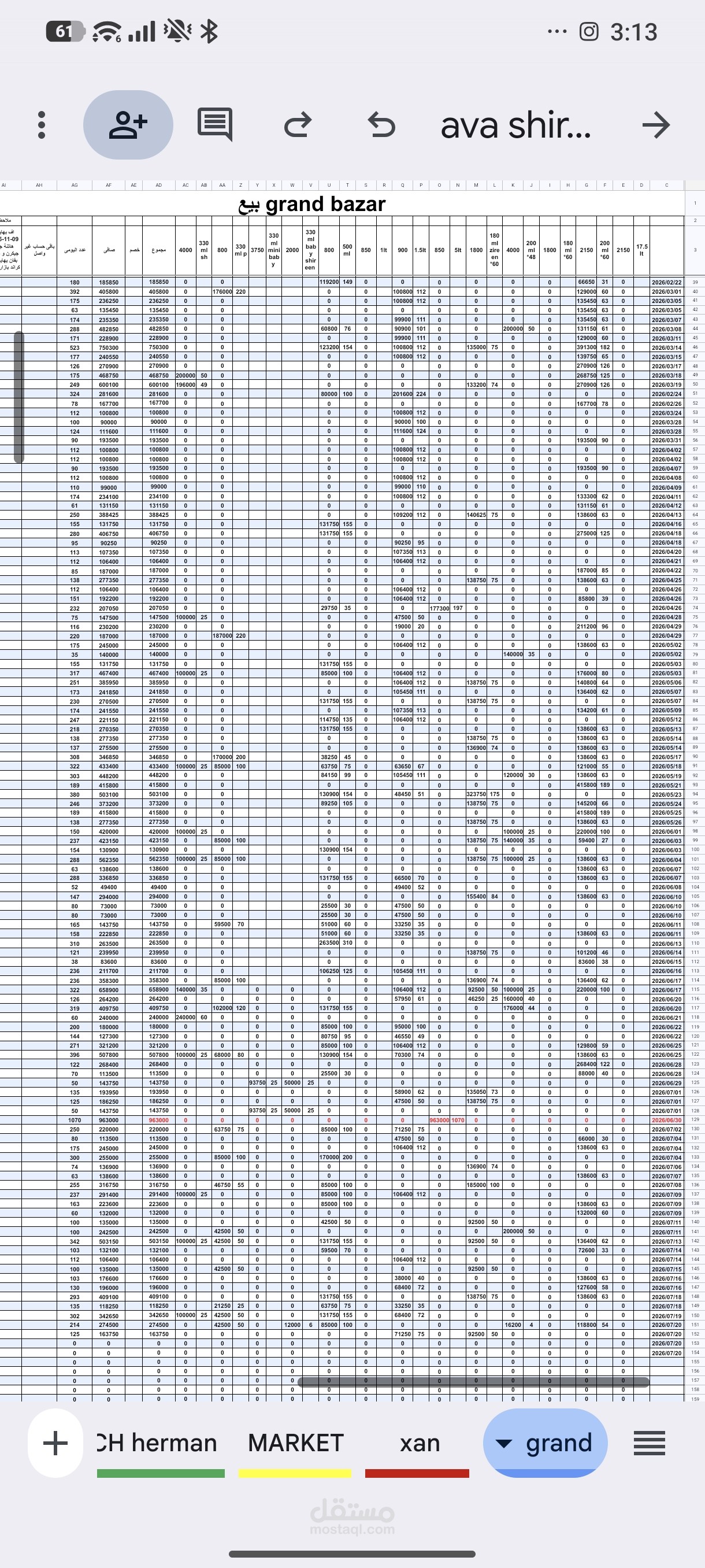 تصميم نموذج إدارة مبيعات يومية وأتمتة التقارير عبر Google Sheets