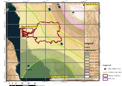 استخدام اداة spline في arcgis  و اخراج اللوحات