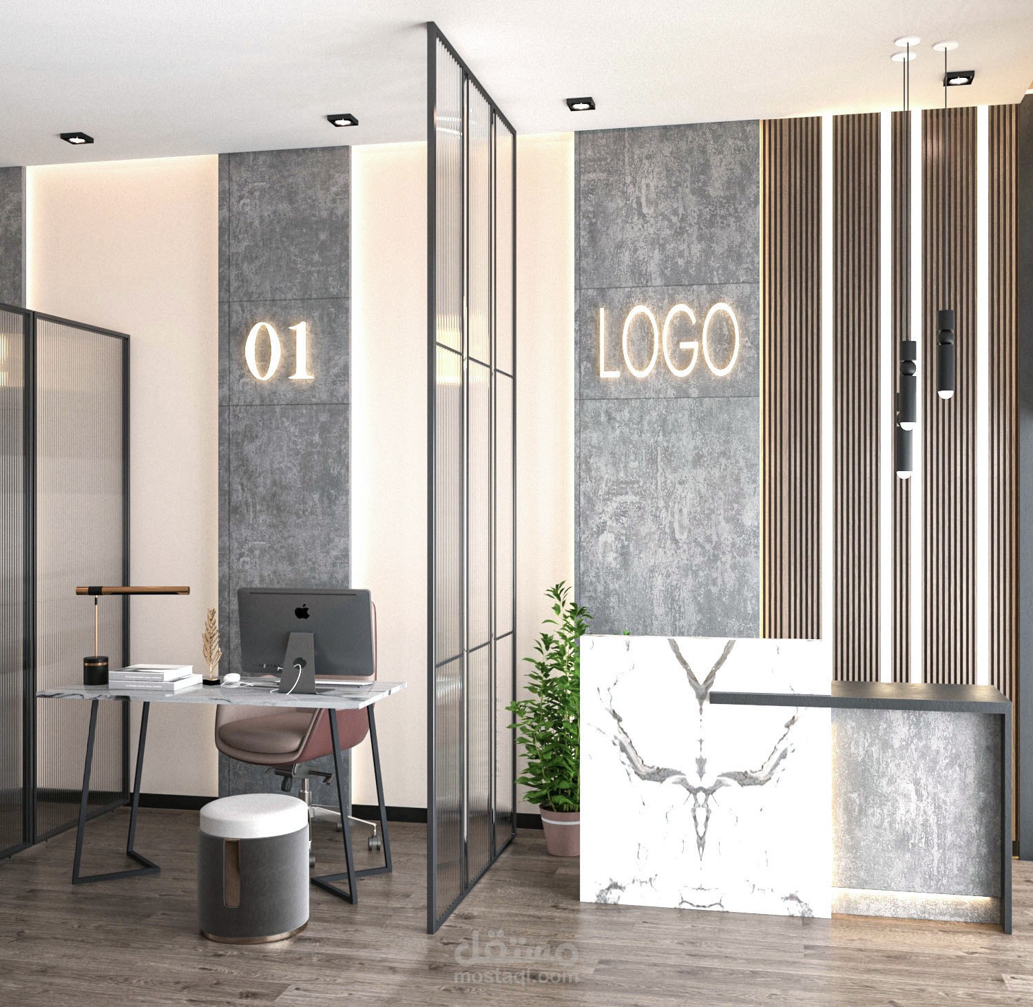 تصميم مكتب عقارات