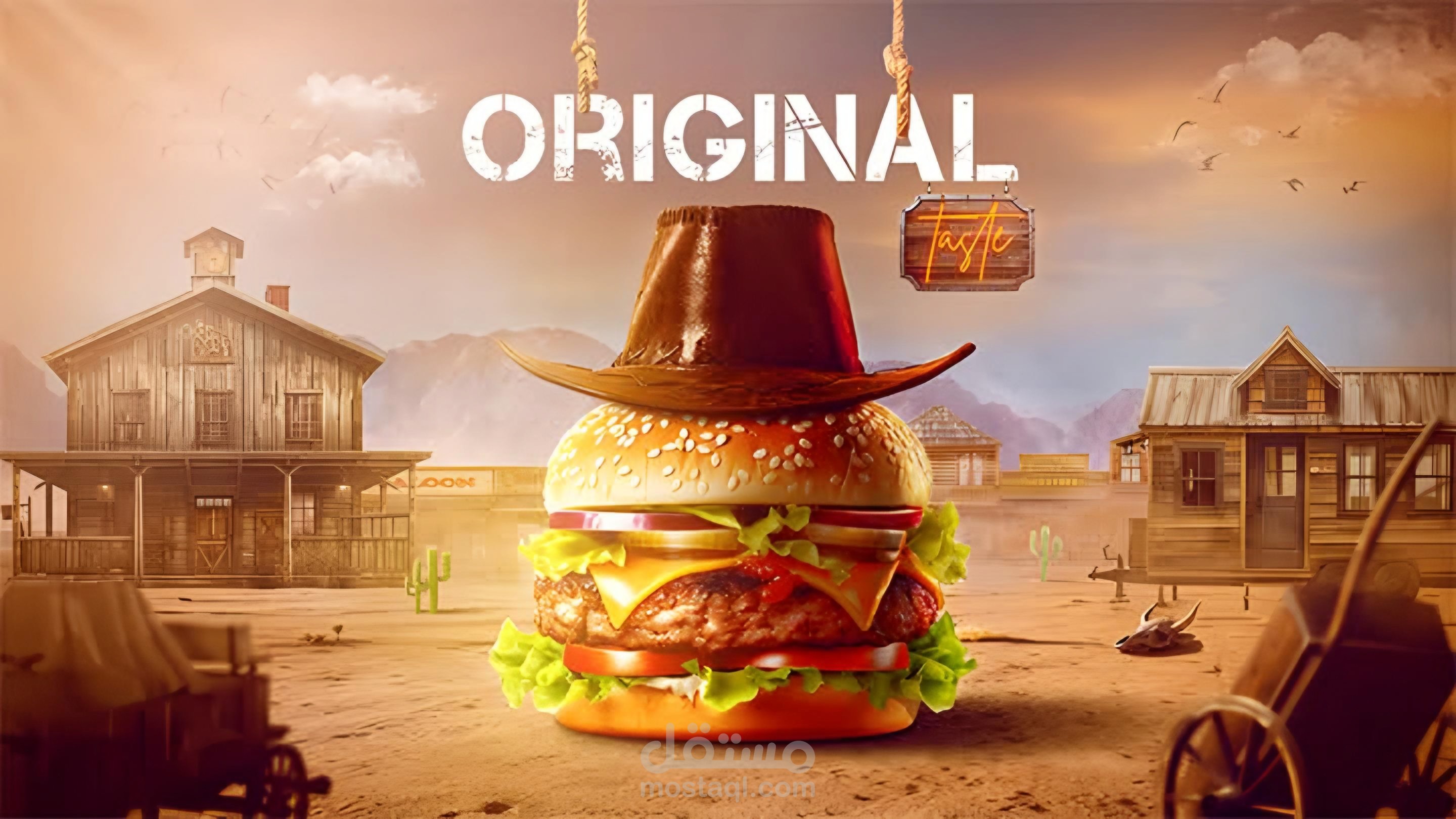 تصميم إعلان لطعام