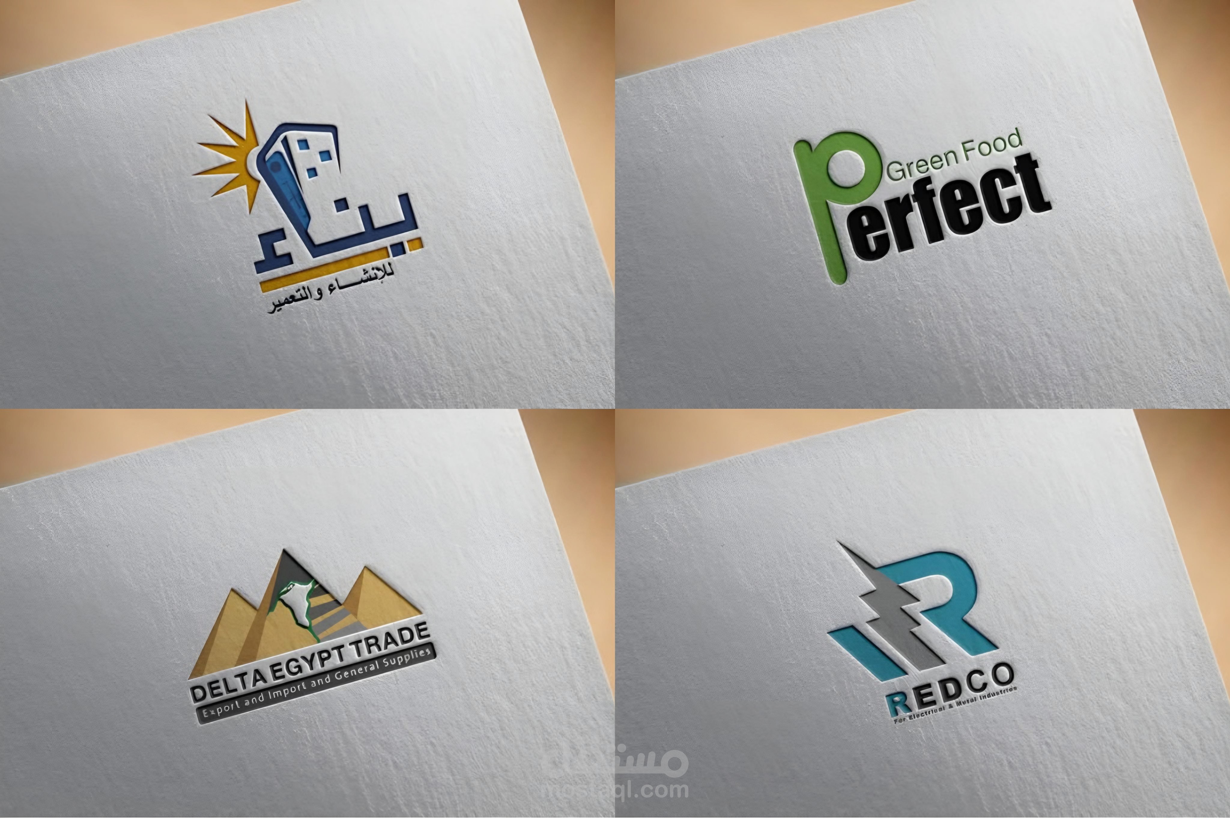 تصميم شعارات مطبوعة لعده شركات