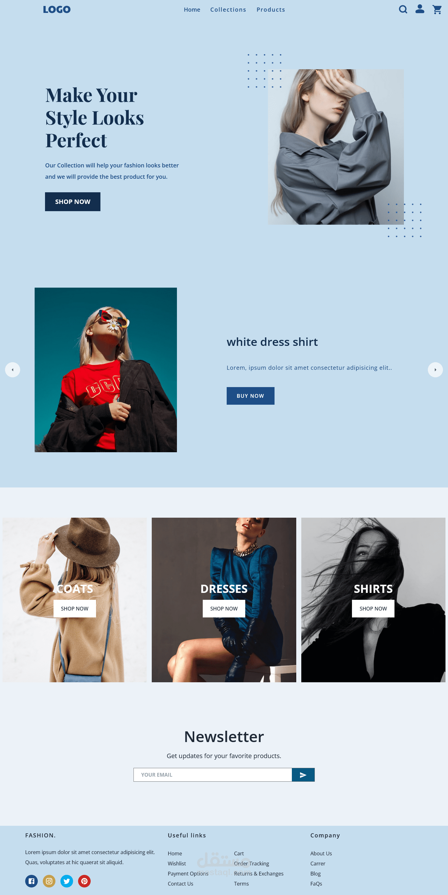 ecommerce website template