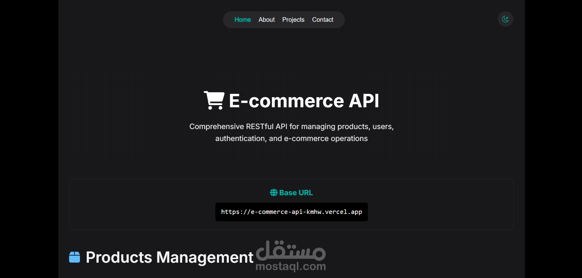 E-commerce API