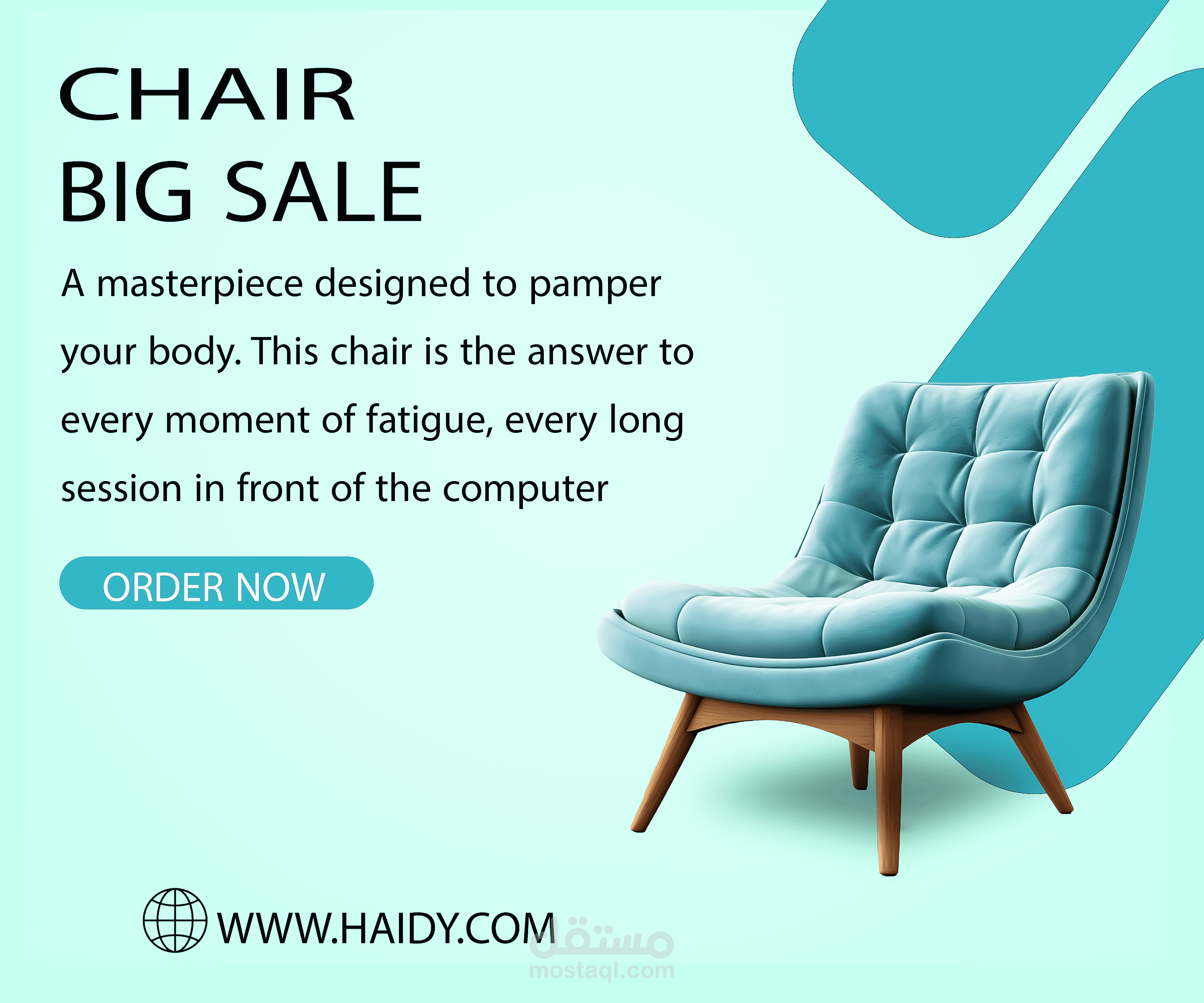 تصميم إعلان سوشيال ميديا – كرسي بتخفيضات كبيرة
