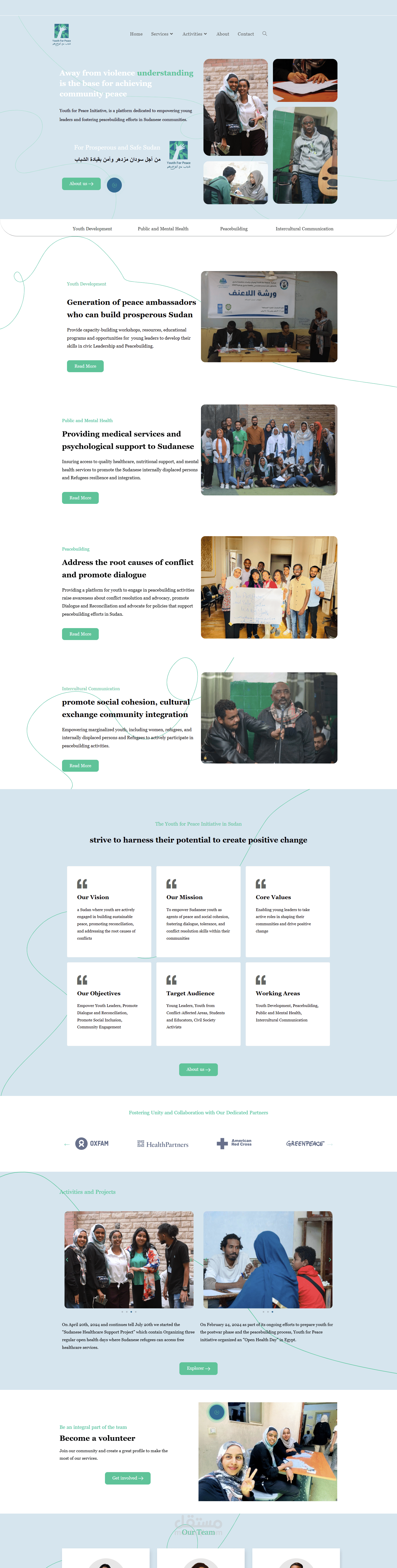 Youth for Peace website